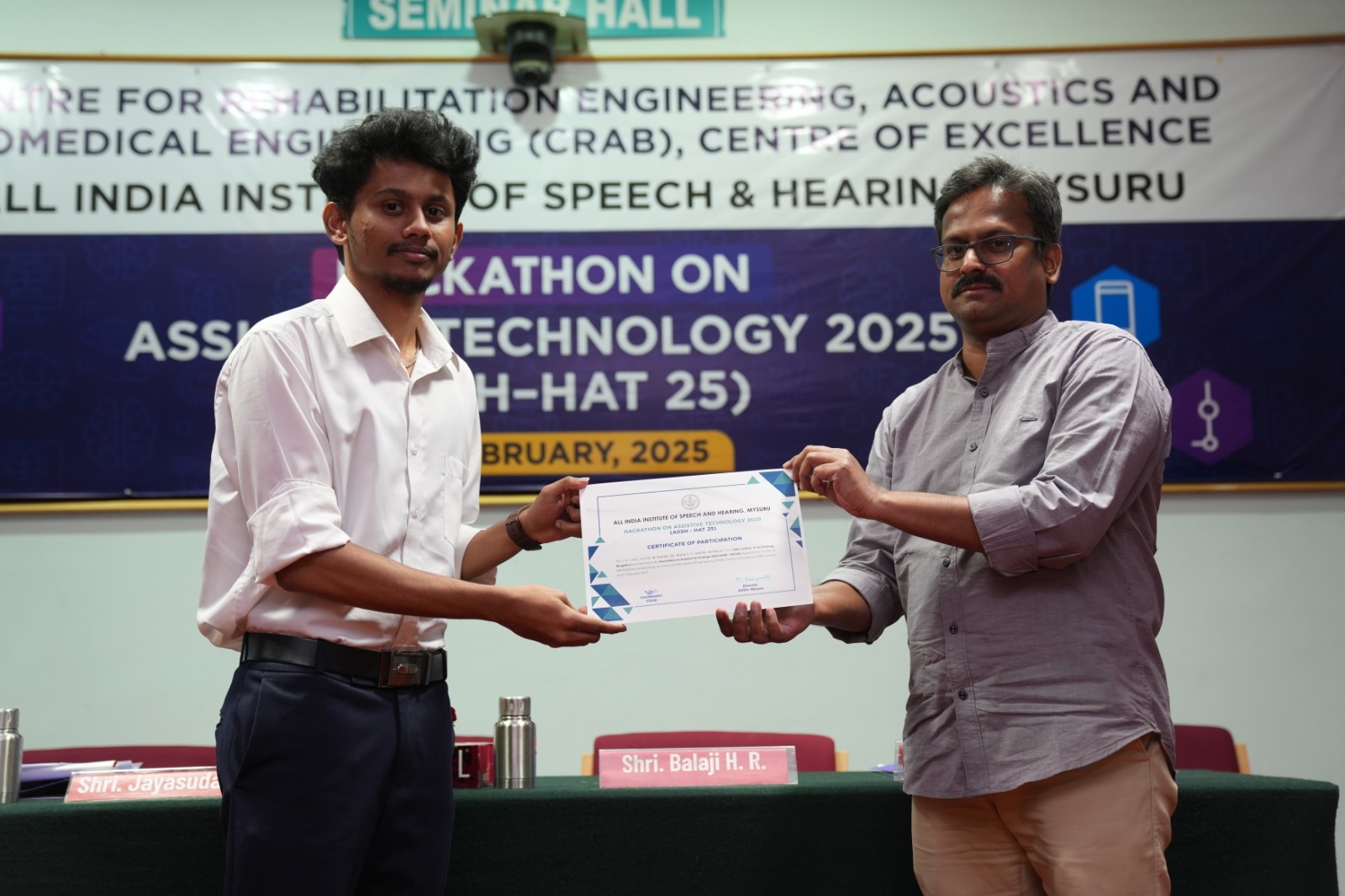 7. AIISH - Hackathon on Assistive Technology, Mysuru